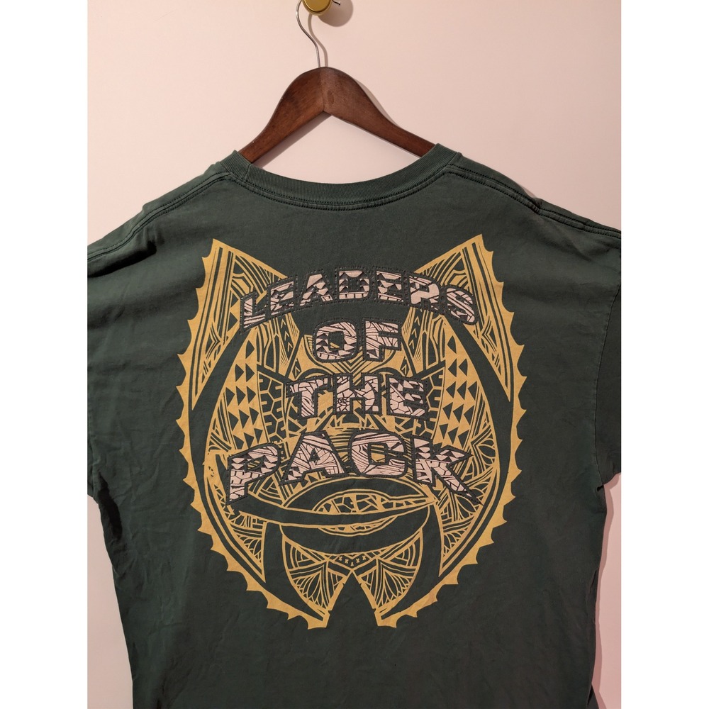 Green Bay Packers T-Shirt Mens 3XL Green Excellent Leaders Of The Pack Graphic